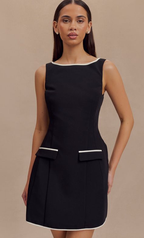 Boat Neckline Dress, Closet Capsule, Style Essentials, Jasmine Tookes, Boat Neck Dress, Neckline Dress, Boat Neckline, New Tops, Lookbook Outfits