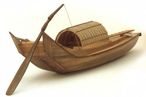 Small boat of Asia-  hungtou Sampan Boat, Chinese Boat, Model Sailing Ships, Asian Quilts, Boat Crafts, Wood Jewelery, Wooden Boat Building, Wooden Boat Plans, Diy Boat