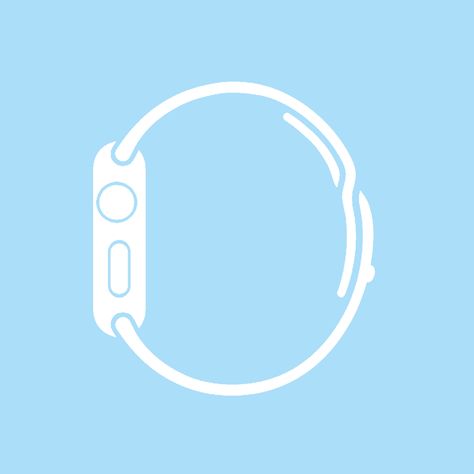 Apple Watch Icon Aesthetic, Watch Icon Aesthetic, Apple Watch App Icon, Watch App Icon, Light Blue Icons, Light Blue App Icons, Ios App Logo, App Icons Blue, Apple Watch Blue