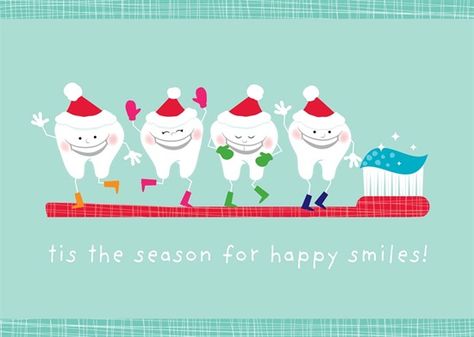 Dentaltown - tis the season for happy smiles! Dental Quotes, Dental Social Media, Dental Posts, Dental Jokes, Dental Fun, Dental Facts, Dental Life, Dental Marketing, Online Consultation