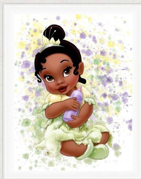 Tiana Art, Purple Cake Pops, Princess Tiana Birthday Party, Tiana Birthday Party, Frog Baby Showers, Tiana Princess, Baby Disney Characters, Tiana Disney, Disney Princess Babies