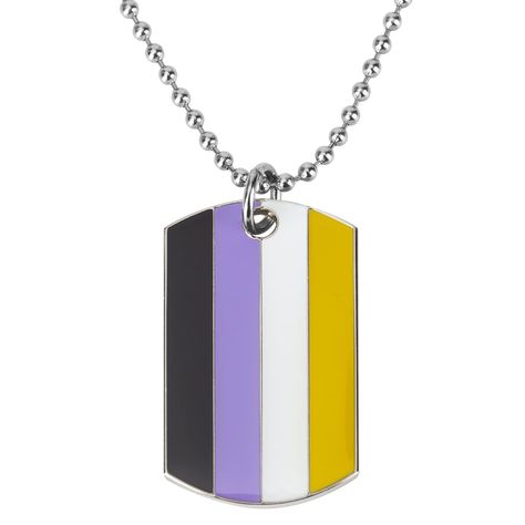 PRICES MAY VARY. Nonbinary LGBT Brown Pride Dog Tags Pendant Necklace LGBT Necklace Gay Pride Gift Rainbow Pride Necklace LGBT Jewelry Pride Gift Size: Pendant Size 1.5x0.9inch 38x22mm,Chain 24 inch 60cm Material: High quality metal and enamel painting process to ensure durability Use: Wearing the necklace, show your pride. Package:Individual resealable packaging COLDDOX Nonbinary LGBT Brown Pride Dog Tags Pendant Necklace LGBT Necklace Gay Pride Gift Rainbow Pride Necklace LGBT Jewelry Pride Gi Pride Necklace, Non Binary Pride, Gay Pride Gifts, Pride Jewellery, Fan Jewelry, Rainbow Jewelry, Non Binary, Valentines Day Birthday, Pride Gifts