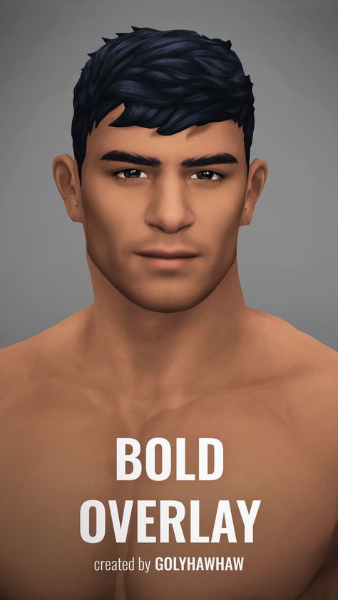 BOLD OVERLAY | Patreon Sims 4 Male Skin Overlay, Sims 4 Male Skin, Realistic Sims, Skin Overlay, Sims 4 Male, Sims Videos, The Sims 4 Skin, Sims 4 Anime, Free Sims 4