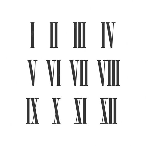 Roman Numeral 2 Tattoo, Roman Numeral 7, Roman Numeral 2, Roman Numeral Font, Roman Clock, Roman Numeral, Roman Numerals, Loki, Editorial