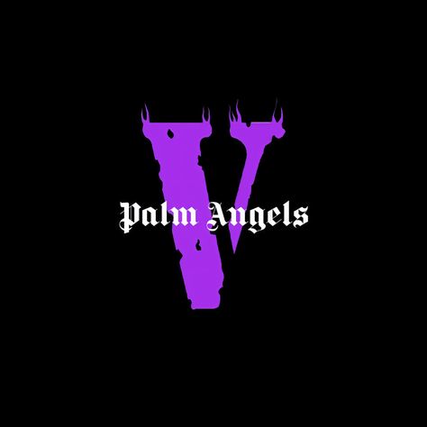 Logo Black Background, Vlone Logo, Logo Black, Palm Angels, Black Background, Google Search, Purple, White, Black