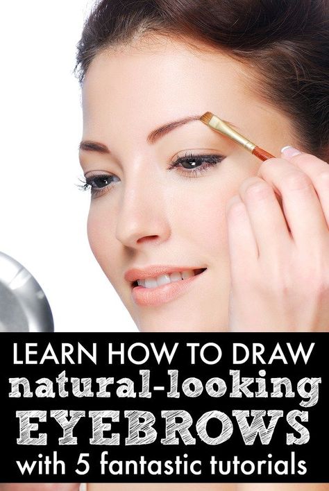 5 tutorials to teach you how to draw natural-looking eyebrows Thicker Eyebrows Naturally, Eyebrows Tutorial, Grow Eyebrows Thicker, Eyeshadow Basics, Draw Eyebrows, Brows Makeup, Prom Makeup Looks, How To Draw Eyebrows, Fall Makeup Looks