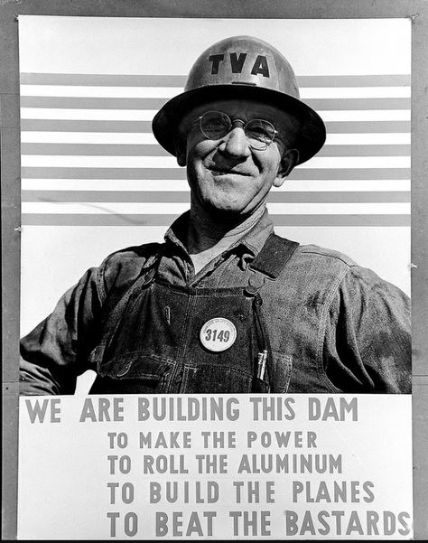 TVA propaganda poster. Tennessee Valley Authority, Dam Construction, Propaganda Poster, Nc Mountains, East Tennessee, Propaganda Posters, Second World, Historical Photos, A World