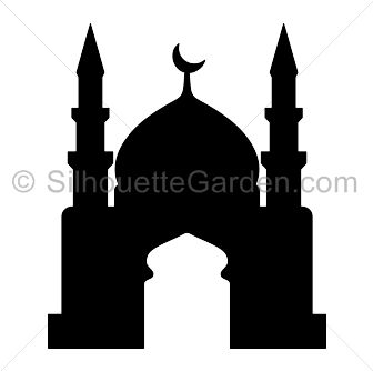 Muslim Prayer Room Ideas, Art Room Posters, Building Silhouette, Mosque Silhouette, Ramadan Kids, Ramadan Kareem Decoration, Clip Art Free, Eid Crafts, Ramadan Activities