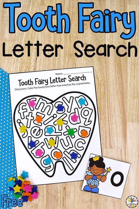 Dental Prek Activities, Preschool Tooth Craft, Parts Of A Tooth Preschool, Tooth Fairy Preschool Activities, Prek Dental Health, Dental Month Preschool, Tooth Activities For Preschool, Preschool Teeth Activities, Dental Theme Preschool