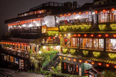 Jiufen Old Street | New Taipei City Travel Gold Mines, Gold Miners, New Taipei City, Mountain City, Taipei City, Old Street, Gold Mining, City Travel, Architectural Elements