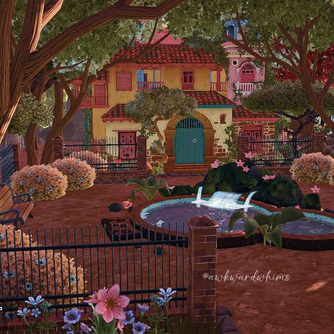 Dreamland Ideas, Disney House Ideas, Disney Island, Valley Game, Disney Dreamlight Valley, Plaza Design, Valley Landscape, Valley Village, Disney Games