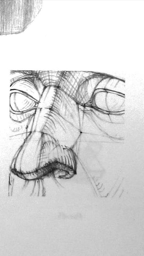 Crooked Nose Drawing, Human Figure Sketches, Drawing Body Poses, Nose Drawing, Drawing Heads, Human Anatomy Art, Anatomy Sketches, Anatomy For Artists, Figure Sketching