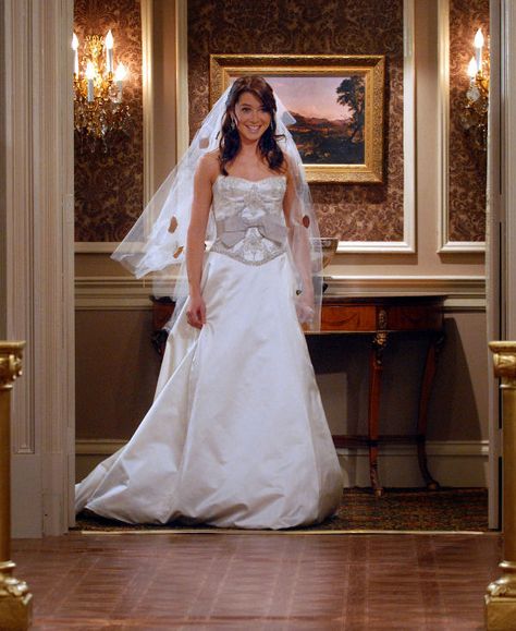 wedding gown Lily Quotes, Disney Wedding Reception, Lily Aldrin, Marshall And Lily, Tv Weddings, Wedding Movies, Lily Wedding, Sora Kingdom Hearts, Mother Wedding Dress