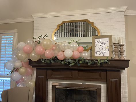 Bridal Shower Fireplace, Opening Presents, Bridal Shower Planning, Balloon Stands, Balloon Decor, The Fireplace, Bridal Shower Party, Bridal Shower Decorations, Shower Set