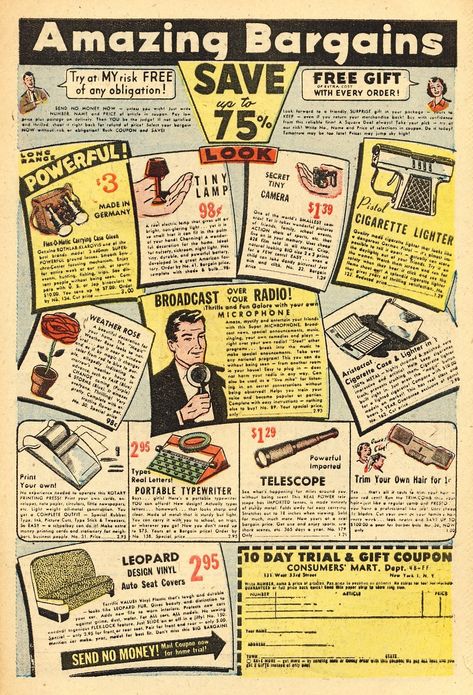 Vintage Brochure Design, Vintage Infographic, Ryan Aesthetic, Comic Ads, Assignment Ideas, Infographic Design Layout, Miniature Printables, Vintage Newspaper, Booklet Design