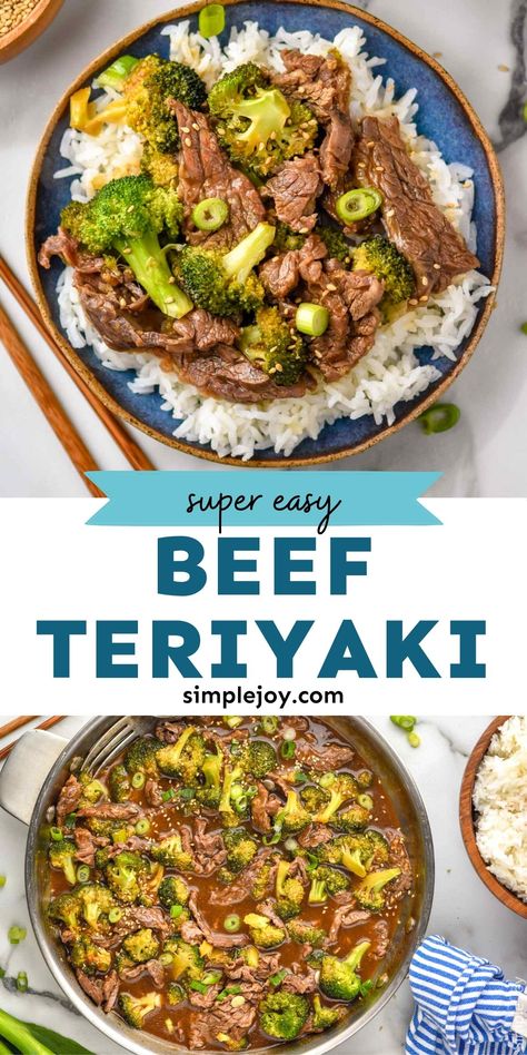 Beef Teriyaki is a simple dinner that you are bound to love. This easy teriyaki beef stir fry made with easy ingredients is going to become a regular in your rotation. Crockpot Stir Fry, Teriyaki Beef Stir Fry, Beef Teriyaki, Teriyaki Stir Fry, Teriyaki Recipe, Leftover Beef, Teriyaki Beef, Asparagus Fries, Marinated Beef