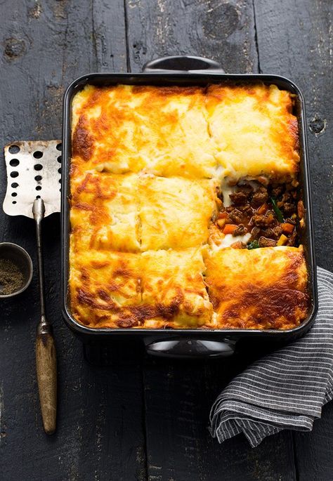 Venison Mince Lasagne | MiNDFOOD Recipes & Tips Root Vegetable Recipes, Root Vegetables Recipes, Vegetarian Comfort Food, Lasagne Recipes, Root Vegetable, Venison Recipes, Cottage Pie, Braised Beef, Meat Free