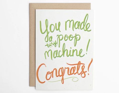 15 Funny Baby Cards To Give To New Parents Who Are Going To Need A Few Laughs Congratulations Baby Card, Funny Baby Card, Baby Shower Greeting Cards, Baby Congratulations Card, Congrats Card, New Baby Card, Congratulations Baby, Board Art, Funny New