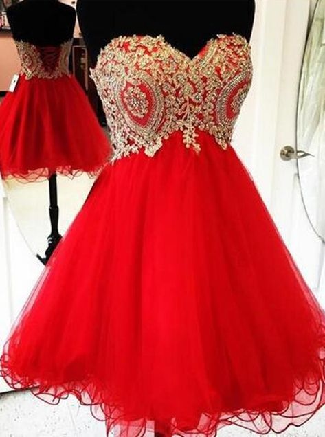 Short Red Homecoming Dresses, Sweet 16 Dresses Short, Red Sweetheart Dress, Red Homecoming Dresses Short, Vestido Charro, Homecoming Dresses For Teens, Short Graduation Dresses, Sweet 16 Dress, Red Homecoming Dresses