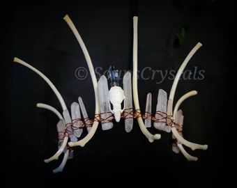 Bone Crown, Goth Crown, Animal Bone Jewelry, Carnival Of The Animals, Crown Headpiece, Crown Crystal, Crown Gold, Diy Crown, Mermaid Crown