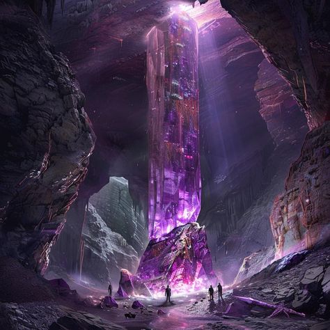 Resolution of the images is 4000x4000 px with 300dpi. Explore the beauty of the Enchanted Crystal Cavern with this stunning clipart. Perfect for fantasy-themed projects, digital artwork, and more. This high-resolution image features a majestic purple crystal within a mystical cave setting, bringing a touch of magic to your creations. Ideal for use in digital storytelling, game design, or as a captivating background for your creative endeavors. 🌟IMPORTANT🌟 This is a DIGITAL product that can be Crystal Magic Art, Fantasy Crystal Cave, Fantasy Cave Art, Crystal Cave Fantasy Art, Fantasy Technology, Crystal Illustration, Moon Base, Magical Crystal, Illustration Fantasy