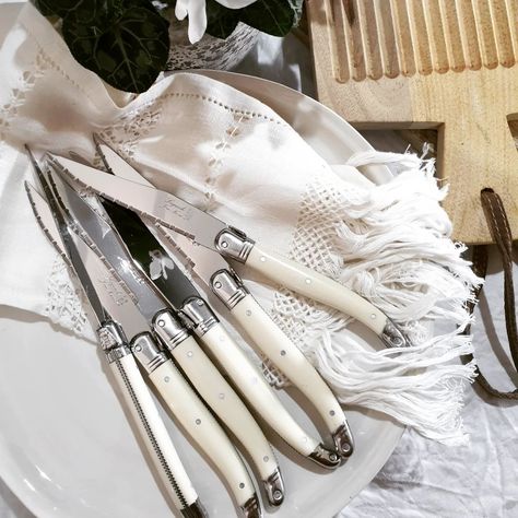 If there was one of our products worthy of a mention, its our Laguiole cutlery. A worthwhile investment. We have a little more info on our blog about Laguiole cutlery and why there is often such a differences in pricing out there. The links in our bio. #giftideas #frenchlifestyle #knives #thiersfrance #laguiolecutlery #frenchlife #brocantestyle #frenchcountrydecor #farmhousekitchen #finedining #cutlery Laguiole Cutlery, French Lifestyle, French Country Decorating, Fine Dining, Investment, Living Room, Quick Saves