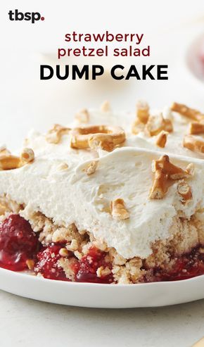 Easter Dump Cake Recipes, Dump Cake Recipes White Cake, White Cake Mix Dump Cake, Easter Dump Cake, White Cake Mix Ideas, Cute Easter Desserts, Yellow Cakes, Dump Recipes, Strawberry Pretzel Salad