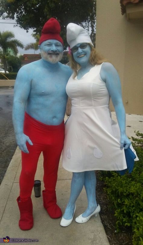 Papa Smurf Cosplay, Papa Smurf Cursed, Papa Smurf Costume, Fantasia Smurf, Smurf Halloween Costume, Smurfs Halloween Costume, Smurfette Halloween Costume, Smurfette Costume, Smurfette Costumes