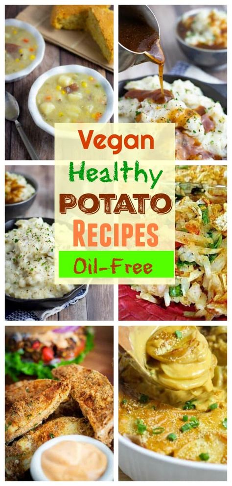 Vegan Oil Free Potato Recipes, Potato Plant Based Recipes, Plant Based Potato Soup, Oil Free Potato Recipes, Starch Solution Potato Recipes, Vegan Starch Solution Recipes, Vegan Russet Potato Recipes, Wfpb Potato Recipes, Mary’s Mini Potato Recipes