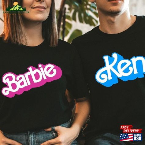 Barbie And Ken T-Shirt Couple T-Shirts Sweatshirt Check more at https://barronoutdoor.com/product/barbie-and-ken-t-shirt-couple-t-shirts-sweatshirt-2/ Barbie And Ken Costume, Sadie Hawkins, Couple T Shirts, T Shirt Couple, Dance Ideas, Couple Shirt, Barbie Birthday, Shirts Vintage, Couple Tshirts