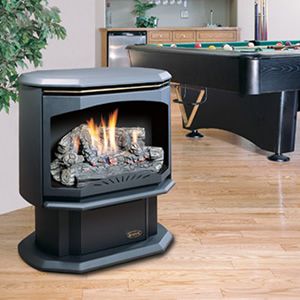 Kingsman FDV350 Free Standing Direct Vent Gas Stove Freestanding Gas Fireplace, Free Standing Gas Stoves, Direct Vent Gas Stove, Ventless Gas Logs, Fireplace Indoor, Standing Fireplace, Ventless Fireplace, Gas Log Sets, Free Gas