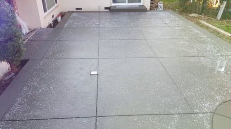 How to make Salt Finish Concrete Surface Salt Finish Concrete Patio, Salt Finish Concrete, Streams Of Water, Concrete Path, Push Broom, Concrete Patios, Salt Crystals, Dream Deck, Cleaning Surface