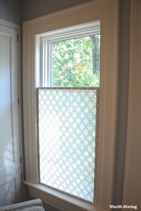 DC Design House Privacy Screen for bathroom window Window Privacy Screen, Cheap Window Treatments, Bathroom Window Privacy, Bathroom Window Coverings, Makeover Kamar Mandi, Privacy Ideas, Bathroom Window Curtains, Bathroom Window Treatments, Balcony Privacy