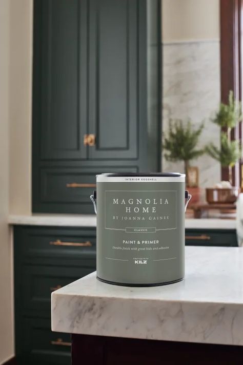 Magnolia Home Paint is Now Available on Amazon - Men's Journal | Home Living Handbook 1905 Green Paint Magnolia, Magnolia Home Paint Colors, Magnolia Homes Paint, Magnolia Green, Magnolia Paint, Landscaping Equipment, Cottage Grove, Chip And Joanna Gaines, Furniture Trends