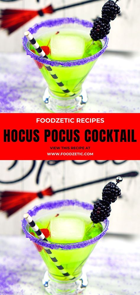 Hocus Pocus Shots, Hocus Pocus Party Adults, Hocus Pocus Treats Easy, Hocus Pocus Alcoholic Drinks, Hocus Pocus Drinks For Adults, Hocus Pocus Punch, Halloween Theme Cocktails, Hocus Pocus Drinks For Kids, Hocus Pocus Themed Drinks