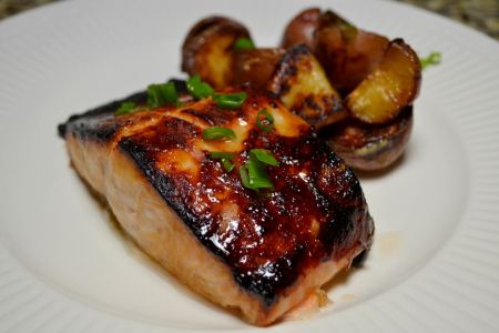 Miso Marinated Salmon from America's Test Kitchen Fish Marinade, Marinated Salmon, My Year, Americas Test Kitchen, Fish Dishes, Test Kitchen, Sweet Savory, The Fish, Fish And Seafood