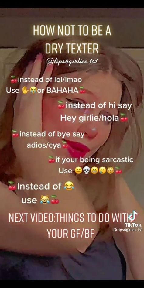 How To Not Be A Dry Texter, Dry Texter, 00s Anime, Texting Tips, Anime Girlboss, Girly Tips, Boyfriend Advice, Life Hacks Every Girl Should Know, Teen Advice