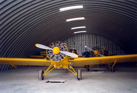 aircraft hangars steel interior with plane Plane Hanger, Plane Hangar, Dreams Meaning, Crop Duster, Quonset Homes, Aircraft Hangar, Airplane Hangar, Planet Coaster, Dream Dictionary