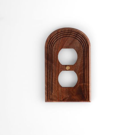 Are you searching for authentic, character-filled pieces to give your home that perfect finishing touch? Look no further. Introducing our Arch Wood Light Switch Plate Collection - born from our own quest for uniqueness in the details.🌿 Embrace the warmth of nature and the sleekness of modern design with our arched wood outlet plate covers.  Each piece showcases: Smooth, minimalist curves that catch the eye Rich, natural Walnut woodgrain patterns that tell a story.  Handcrafted quality that stands out in a mass-produced world.  Whether your style leans towards contemporary chic, Boho vibes or timeless elegance, transform the overlooked corners of your home into statement features. Because true style lies in the details.  Our products are not just functional - they're conversation starters. Arched Wall, Woodgrain Pattern, Welcome To My House, Outlet Plates, Light Switch Plate, Light Switch Plate Cover, Switch Plate Covers, Light Switch Plates, Wood Light