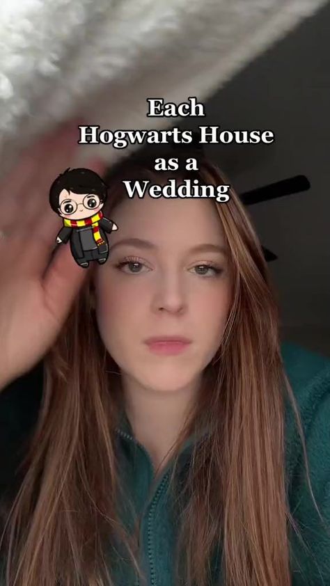 Different Hogwart Houses Weddings! #harrypotter #hogwarts #hogwartshouses #griffindor #ravenclaw #hufflepuff #slytherin #harrypotterwedding | Lynea D'Aprix | The Intermezzo Orchestra · Harry Potter (Main Theme) Hufflepuff Wedding, Slytherin And Ravenclaw, Ravenclaw Wedding, Harry Potter Wedding Dress, Red And White Wedding Decorations, Hufflepuff And Ravenclaw, Hogwart Houses, Hufflepuff Slytherin, Ravenclaw Hufflepuff