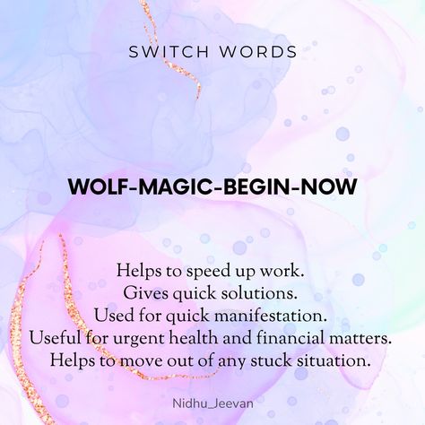 Switch Words For Clear Skin, Switchwords For Clear Skin, Switch Word For New House, Wolf Magic Begin Now Switchword, Universe Codes, Universal Codes, Switch Word, Energy Circles, Grabovoi Codes