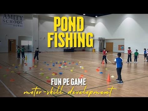 Fun PE game - Pond fishing || physicaleducationgames || pegames || physicaleducation - YouTube Pe Instant Activities, Preschool Gym Games, Rec Games, Gym Class Ideas, Kindergarten Pe, Awana Games, Preschool Gym, Pe Classroom, Pe Games Elementary