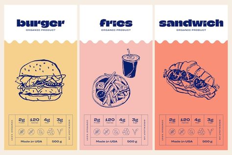 Free Vector | Hand drawn american retro style template Label Design Template, Packaging Label Design, Packaging Labels Design, Menu Ideas, Vector Hand, Packaging Labels, Vector Photo, Label Design, Design Template