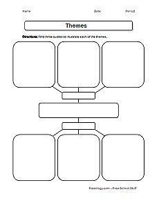 Great printable graphic organizers like this one on theme. The link also has lots of column (2, 3, 4 column) organizers. Theme Worksheet, Graphic Organizer For Reading, Free Graphic Organizers, Graphic Organizer Template, Readers Notebook, Coping Skills Activities, Reading Graphic Organizers, Thinking Maps, Ela Writing