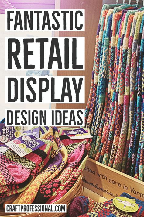 Dresser Display Ideas Retail, Throw Blanket Display Retail, Tapestry Display Ideas Retail, Creative Tshirt Display, Infinity Scarf Display For Craft Show, Retail Store Decor Ideas, Maximalist Retail Design, Blouse Display Ideas, Game Day Boutique Display