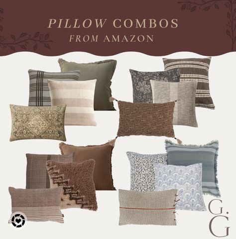 Pillow combos from Amazon! . . . Organic modern, living room design, moodboard, inspiration, design inspiration, living room ideas, studio McGee, target new arrivals, new collection, winter collection, winter decor, console table, bedroom furniture, dining chair, bar stools, counter stools, end table, side table, nightstand, framed art, art, wall decor, rugs, area rugs, target finds, patio, sale alert, tjmaxx, homegoods, loloi, cane furniture, cane chair, leather chair, pillows, throw pillows, a Amber Interiors Pillow Combo, Modern Organic Throw Pillows, Target Pillow Combinations, Amazon Pillow Cover Combos, Organic Modern Throw Pillows, Amazon Throw Pillow Combinations, Amazon Pillow Combinations, Throw Pillows Amazon, Amazon Pillow Covers