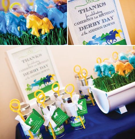 Preppy & Playful "Dapper Derby" First Birthday Party // Hostess with the Mostess® Derby Birthday Party, Kentucky Derby Party Favors, Kentucky Derby Birthday Party, Kentucky Derby Birthday, Horse Racing Party, Horse Jockey, Racing Party, Awesome Boy, Mint Juleps