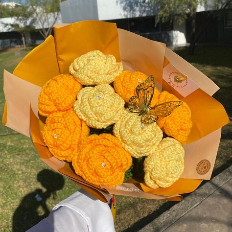 Sunfire bouquet ✨💛 #crochet #crocheting #crochetaddict #crochetlove #crochetersofinstagram #flowercrochet #bouquetofflowers #crochetbouquet #sunflowercrochet #tulipcrochet #carnationflowercrochet #roses #rose #rosecrochet #forgetmenot #crochetbouquetflower #giftideas #lavendercrochet #sunflower #carnationflower #amigurumi #smallbusiness #smallbusinesssupport #smallbusinessowner Tangled Crochet Bouquet, Tangled Crochet, Bouquet Crochet, Crochet Pink, Crochet Bouquet, Crochet Amigurumi Free, Crochet Rose, Amigurumi Free, Crochet Ideas