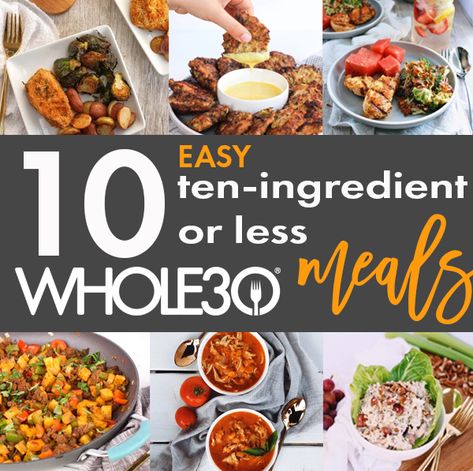 Ten 10-ingredient or Less EASY Whole30 Meals Intentional Eating, Whole30 Meals, Best Lunch Recipes, Raspberry Bars, Sweet Potato Toast, Crispy Sweet Potato, Clean Eating Recipes For Dinner, Dinner On A Budget, Whole30 Recipes