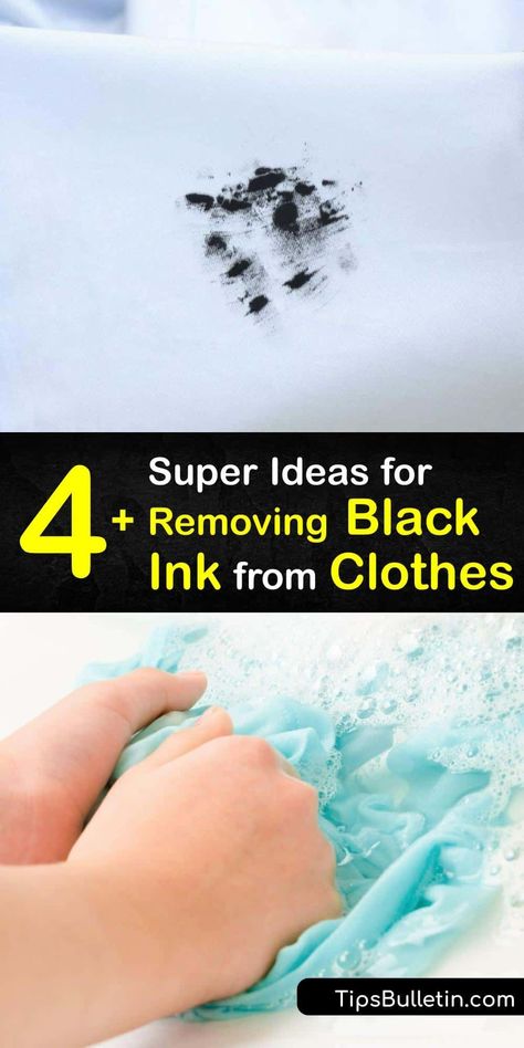 Learn how to level up your ink stain removal game. We have fantastic tutorials for how to use simple items like rubbing alcohol, laundry detergent, and hand sanitizer to fight ink stains on clothes. It’s time to rescue those ink-stained items in the closet. #remove #ink #black #clothes Remove Ink From Fabric, Ink Out Of Clothes, Ink Removal, Ink Stain Removal, Diy Household Cleaners, Marker Stain, Stain On Clothes, Pen Stain, Ink Stains